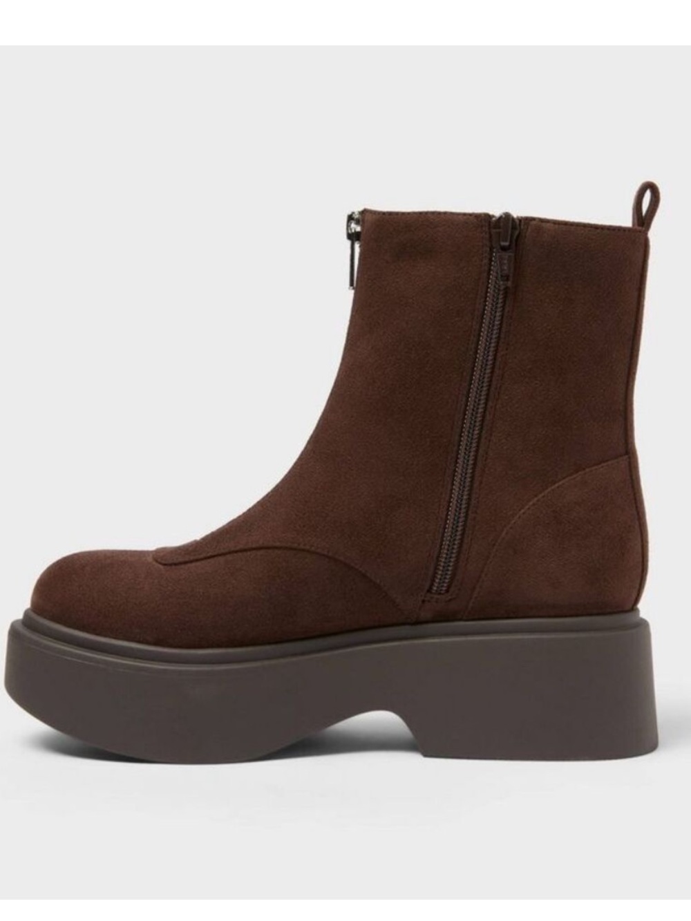 Dark Brown platform Boots with Memory Foam Insole – Wild Fable - Picture 3 of 4